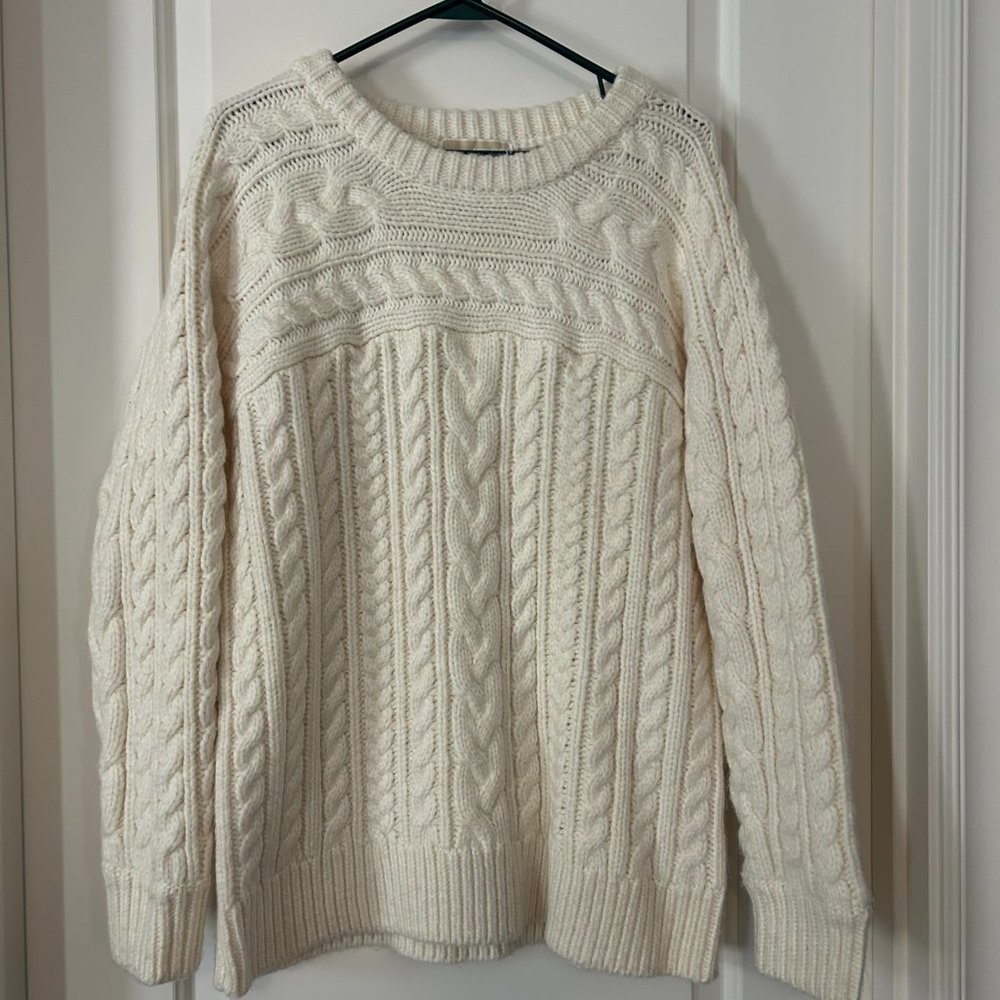 Michael Kors THICK cream sweater Large